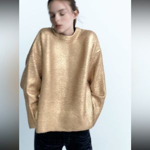 Zara metallic sweater